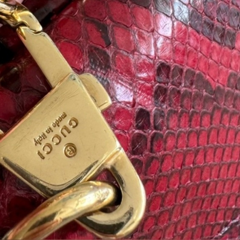 Gucci Thiara Python Clutch with Tiger Head Embellishment - Picture 13 of 13